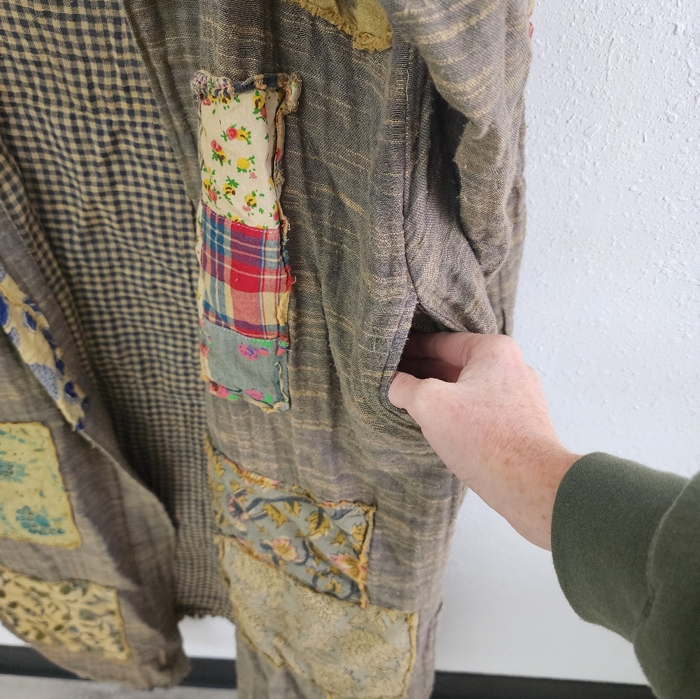 A Rare Bird NWT Flyaway Duster Patchwork One Size… - image 9